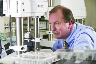 Dr. Robert Kelly, developed the artificial salivary gland that is being commercialized under the Acclerate UConn entrepreneurship program. (Lanny Nagler for UConn Health)