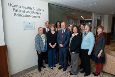 UConn Health Auxiliary Board at Patient and Family Education Center dedication November 2015
