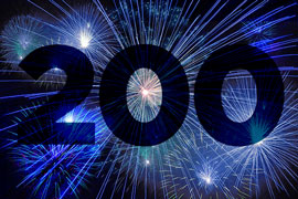 Fireworks display for 200th issue of The Pulse